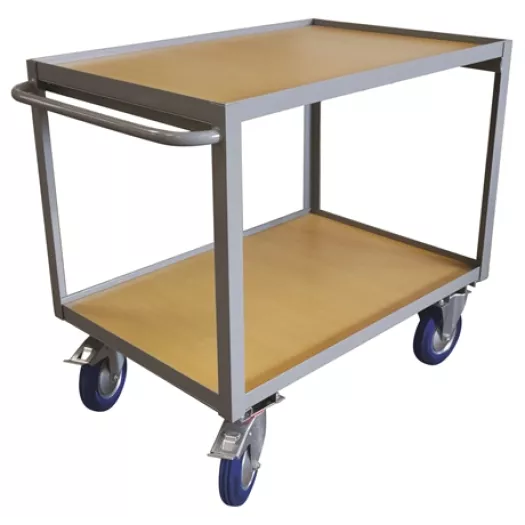 Servante 2 plateaux bois - 2 Dimensions disponibles - 300 Kg principal Servante 2 plateaux bois - 2 Dimensions disponibles - 300 Kg principal
